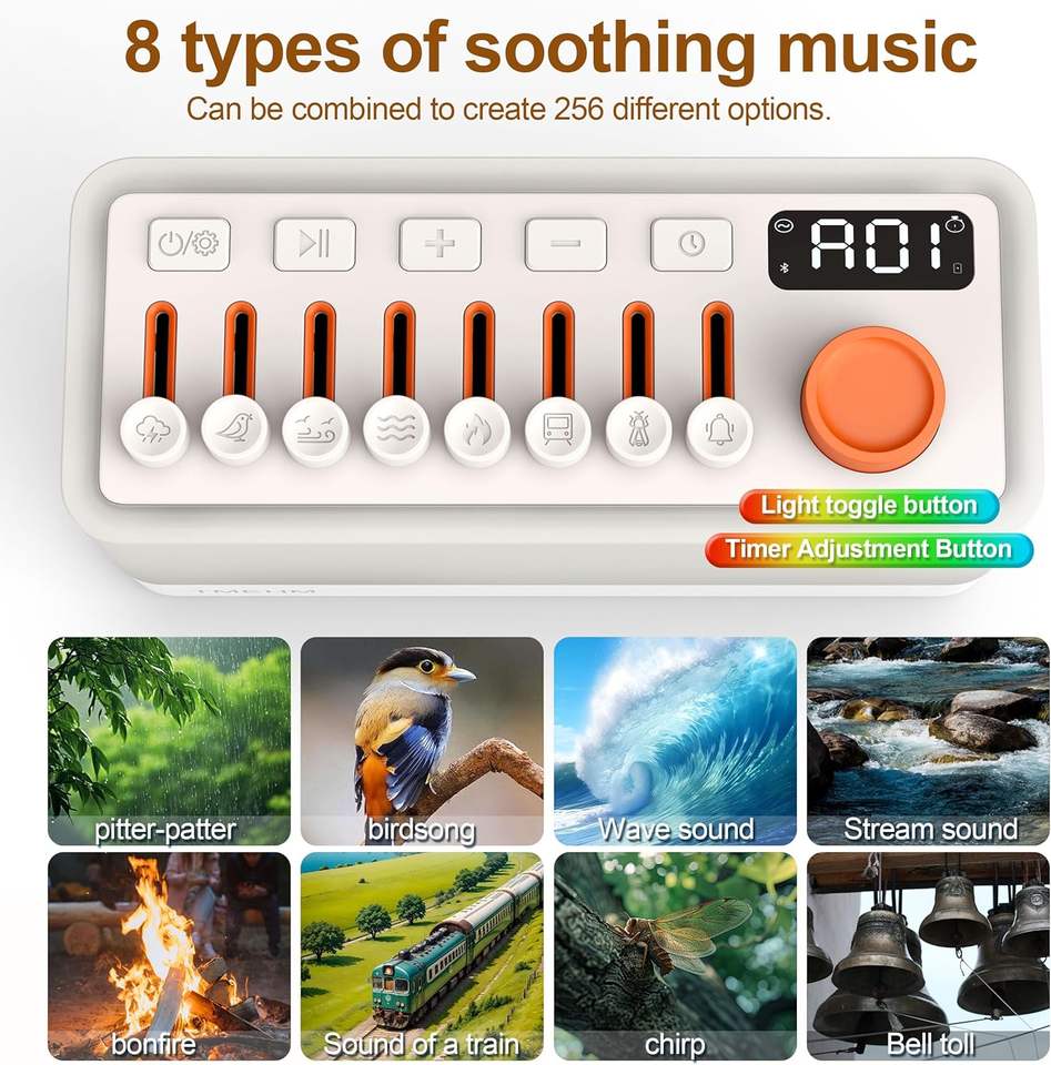 Somnia® White Noise & Light Device